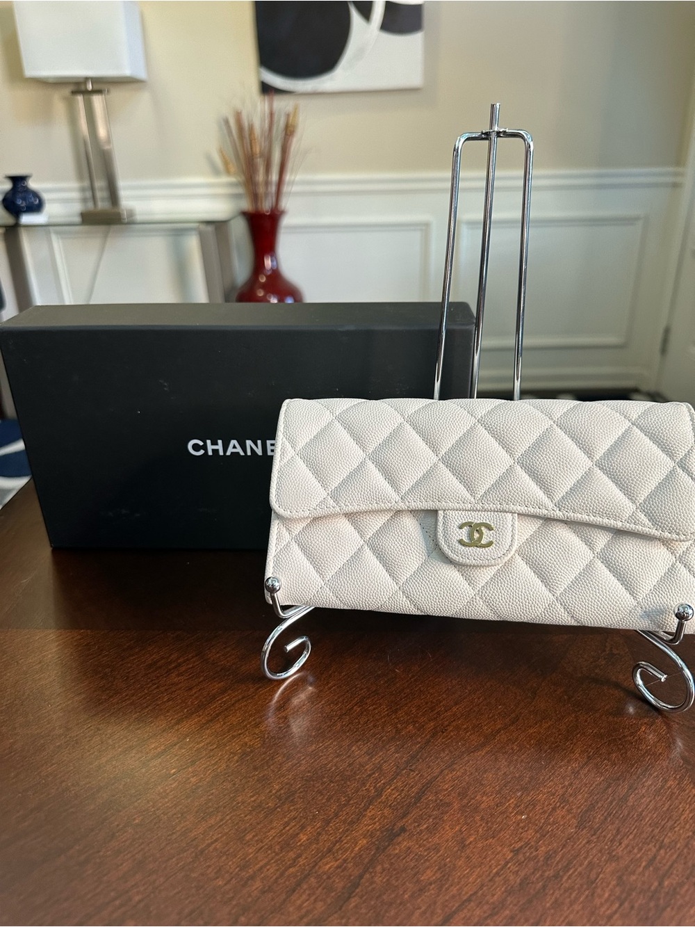 CHANEL Quilted Flap Wallet